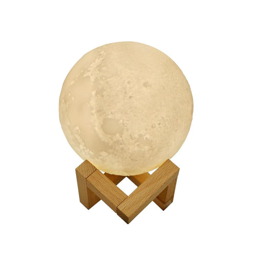 3D Moon Lamp Airpurifier Touch with Stands - Airpurifier & Humidifier