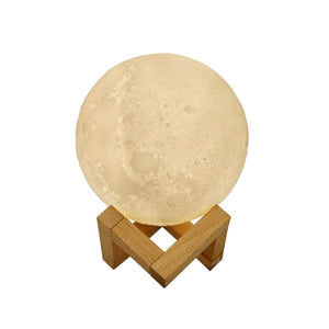 3D Moon Lamp Airpurifier Touch with Stands - Airpurifier & Humidifier