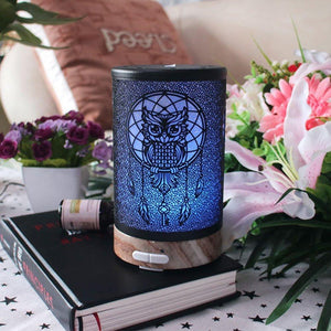 Essential Oil Diffuser Metal Ultrasonic Aroma Diffusor - Airpurifier & Humidifier