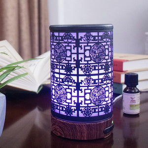 Essential Oil Diffuser Metal Ultrasonic Aroma Diffusor - Airpurifier & Humidifier